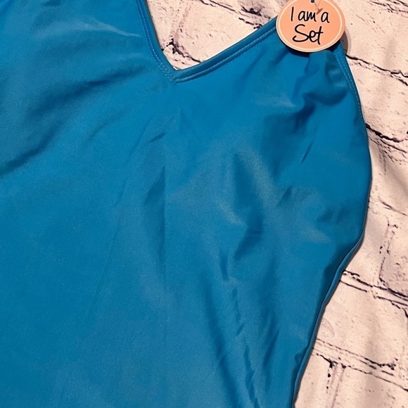 Bobbie Brooks light blue tankini top ONLY SIZE medium NEW - Picture 3 of 8